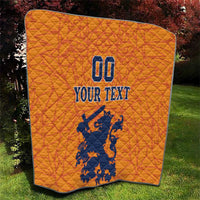 Custom Netherlands Football Quilt Holland Lion
