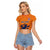 Custom Netherlands Football Raglan Cropped T Shirt Holland Lion