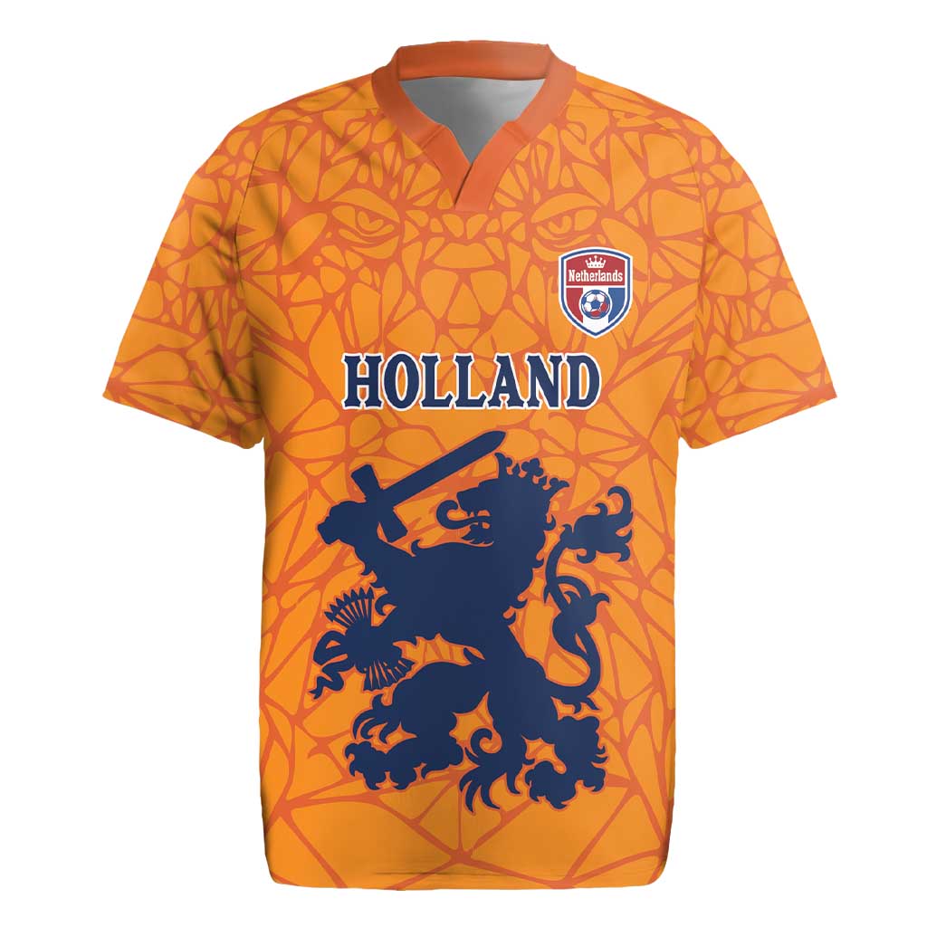 Custom Netherlands Football Rugby Jersey Holland Lion