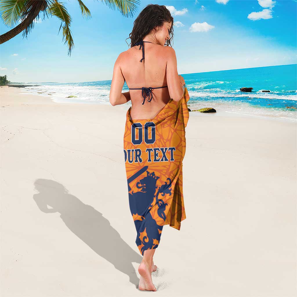 Custom Netherlands Football Sarong Holland Lion