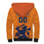 Custom Netherlands Football Sherpa Hoodie Holland Lion