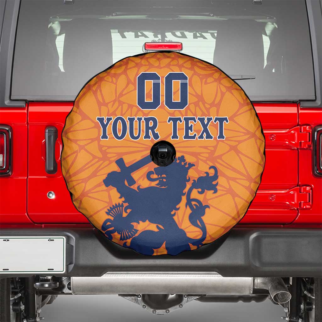 Custom Netherlands Football Spare Tire Cover Holland Lion