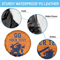 Custom Netherlands Football Spare Tire Cover Holland Lion