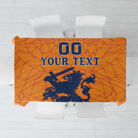 Custom Netherlands Football Tablecloth Holland Lion