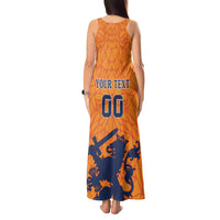 Custom Netherlands Football Tank Maxi Dress Holland Lion