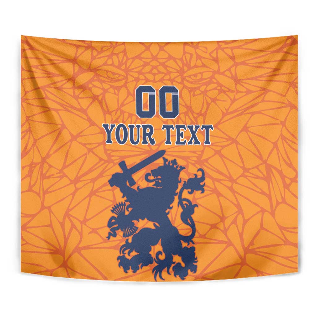 Custom Netherlands Football Tapestry Holland Lion