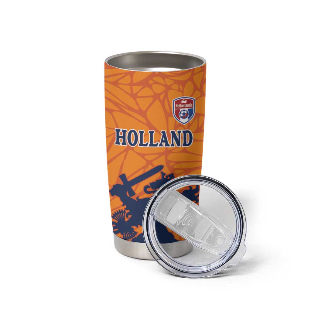 Custom Netherlands Football Tumbler Cup Holland Lion