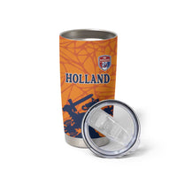 Custom Netherlands Football Tumbler Cup Holland Lion
