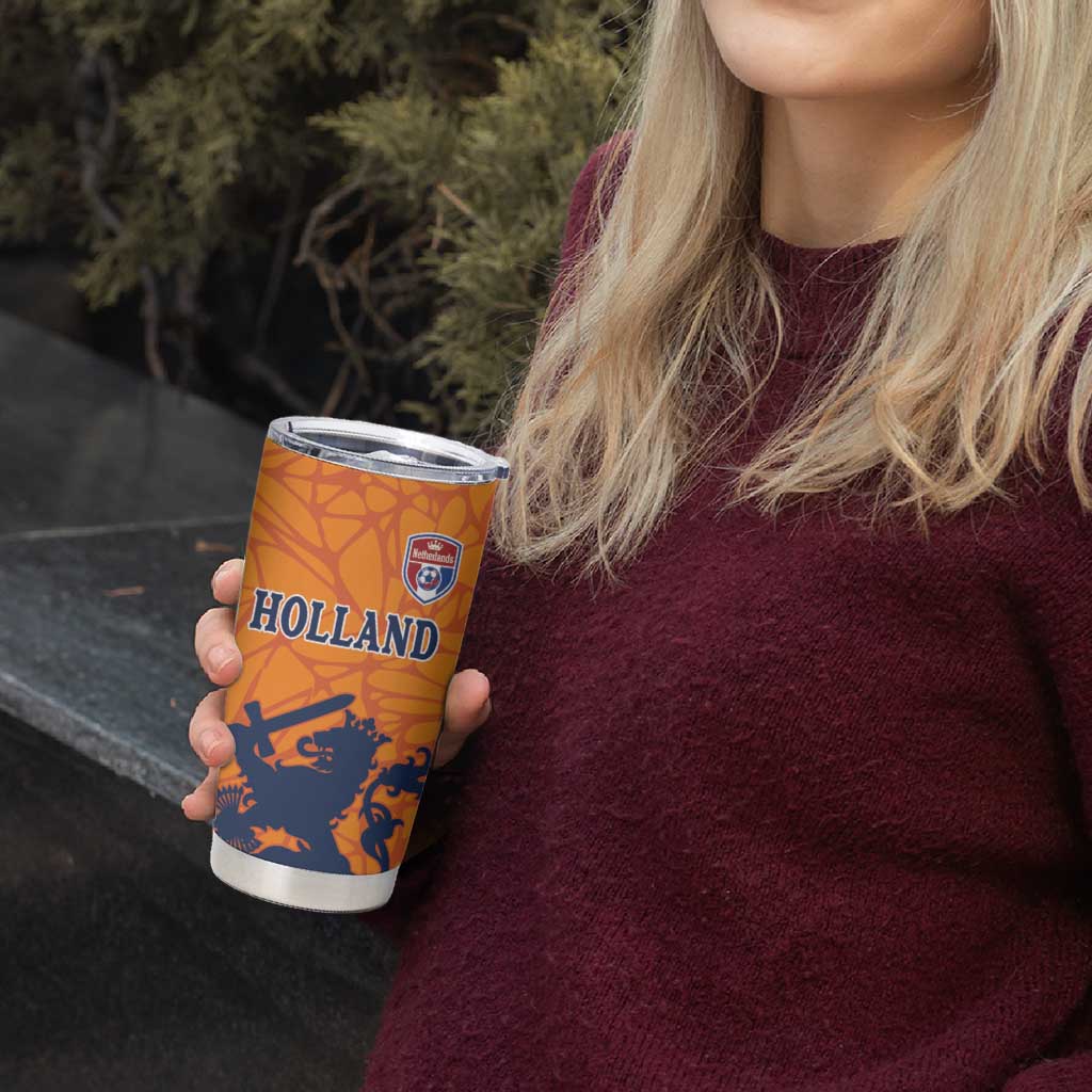 Custom Netherlands Football Tumbler Cup Holland Lion