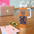 Custom Netherlands Football Tumbler With Handle Holland Lion