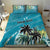 Personalized Saint Kitts and Nevis Coconut Palm Tree Bedding Set - Wonder Print Shop