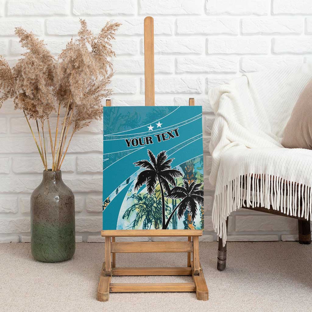 Personalized Saint Kitts and Nevis Coconut Palm Tree Canvas Wall Art - Wonder Print Shop