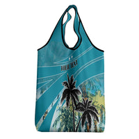 Personalized Saint Kitts and Nevis Coconut Palm Tree Grocery Bag
