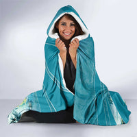 Personalized Saint Kitts and Nevis Coconut Palm Tree Hooded Blanket