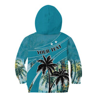 Personalized Saint Kitts and Nevis Coconut Palm Tree Kid Hoodie - Wonder Print Shop