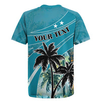 Personalized Saint Kitts and Nevis Coconut Palm Tree Rugby Jersey - Wonder Print Shop
