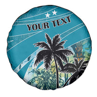 Personalized Saint Kitts and Nevis Coconut Palm Tree Spare Tire Cover - Wonder Print Shop