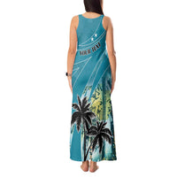 Personalized Saint Kitts and Nevis Coconut Palm Tree Tank Maxi Dress - Wonder Print Shop