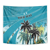 Personalized Saint Kitts and Nevis Coconut Palm Tree Tapestry - Wonder Print Shop