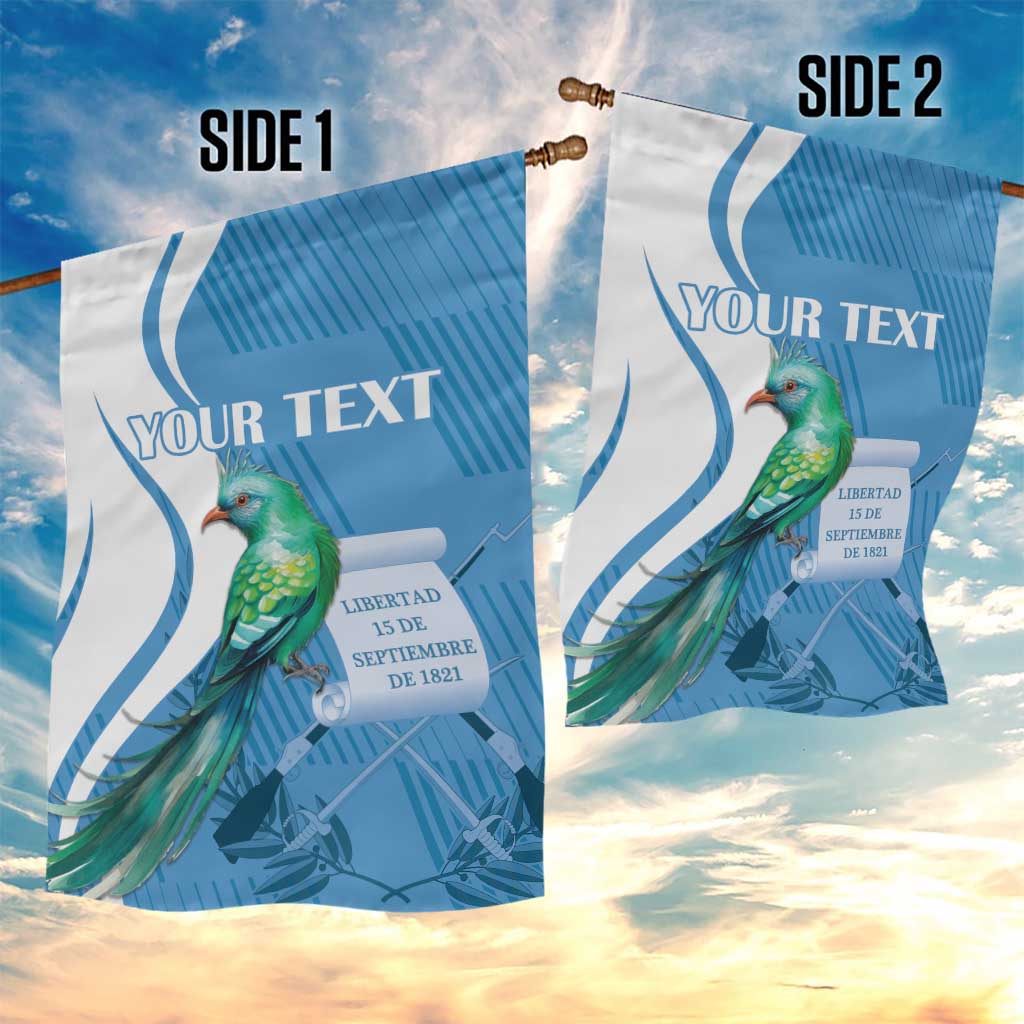 Personalized Guatemala Independence Day Garden Flag Since 1821 With Quetzal Bird - Wonder Print Shop