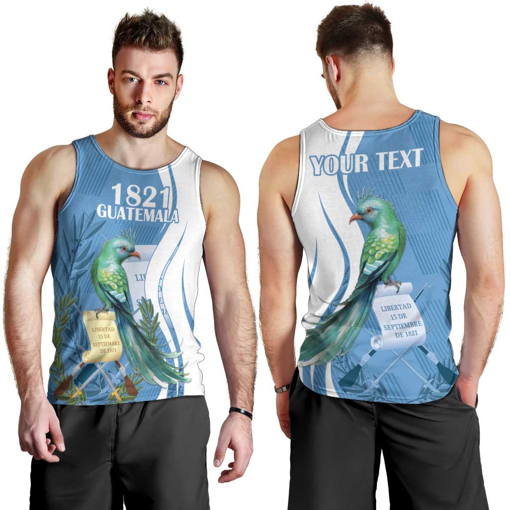Personalized Guatemala Independence Day Men Tank Top Since 1821 With Quetzal Bird - Wonder Print Shop