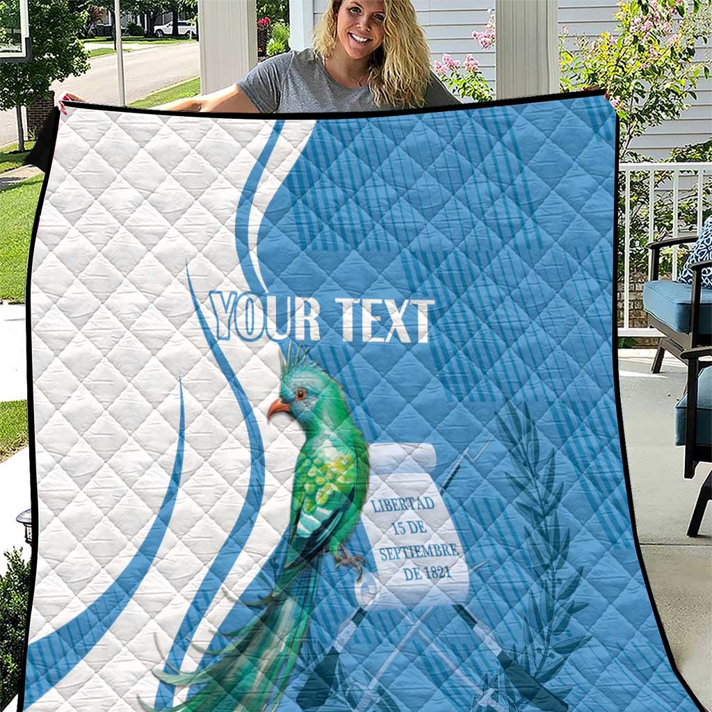 Personalized Guatemala Independence Day Quilt Since 1821 With Quetzal Bird - Wonder Print Shop