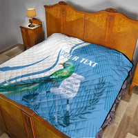 Personalized Guatemala Independence Day Quilt Since 1821 With Quetzal Bird - Wonder Print Shop