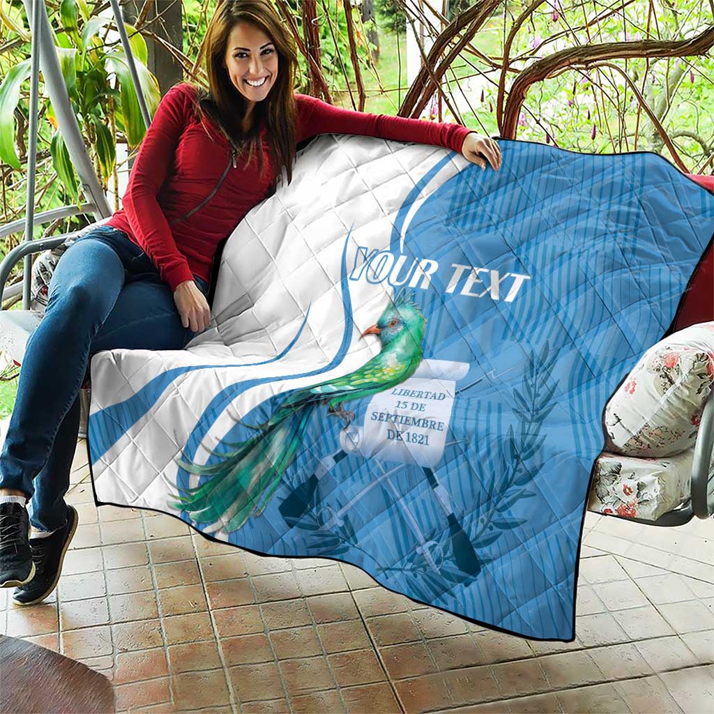 Personalized Guatemala Independence Day Quilt Since 1821 With Quetzal Bird - Wonder Print Shop