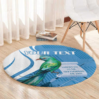 Personalized Guatemala Independence Day Round Carpet Since 1821 With Quetzal Bird