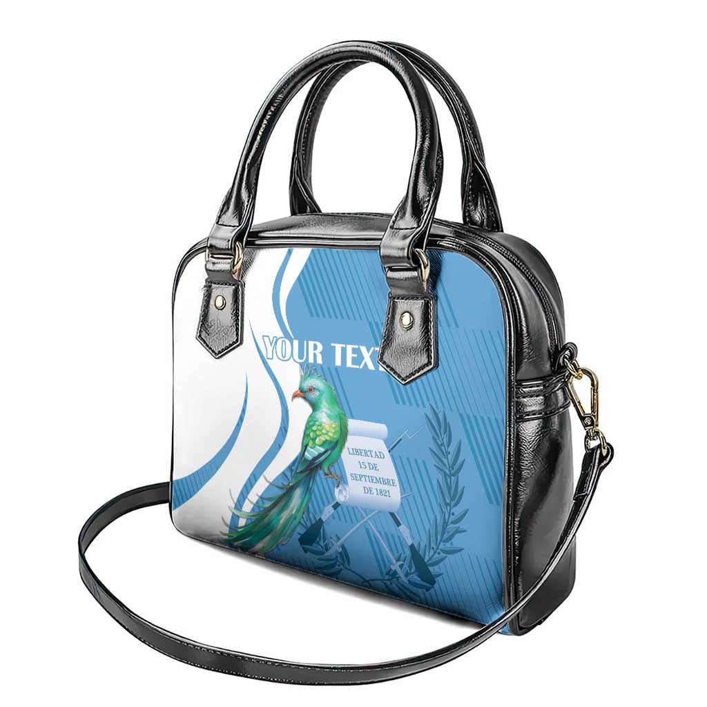 Personalized Guatemala Independence Day Shoulder Handbag Since 1821 With Quetzal Bird