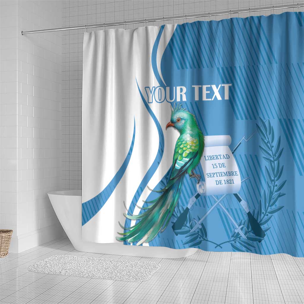 Personalized Guatemala Independence Day Shower Curtain Since 1821 With Quetzal Bird