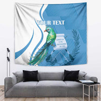 Personalized Guatemala Independence Day Tapestry Since 1821 With Quetzal Bird - Wonder Print Shop