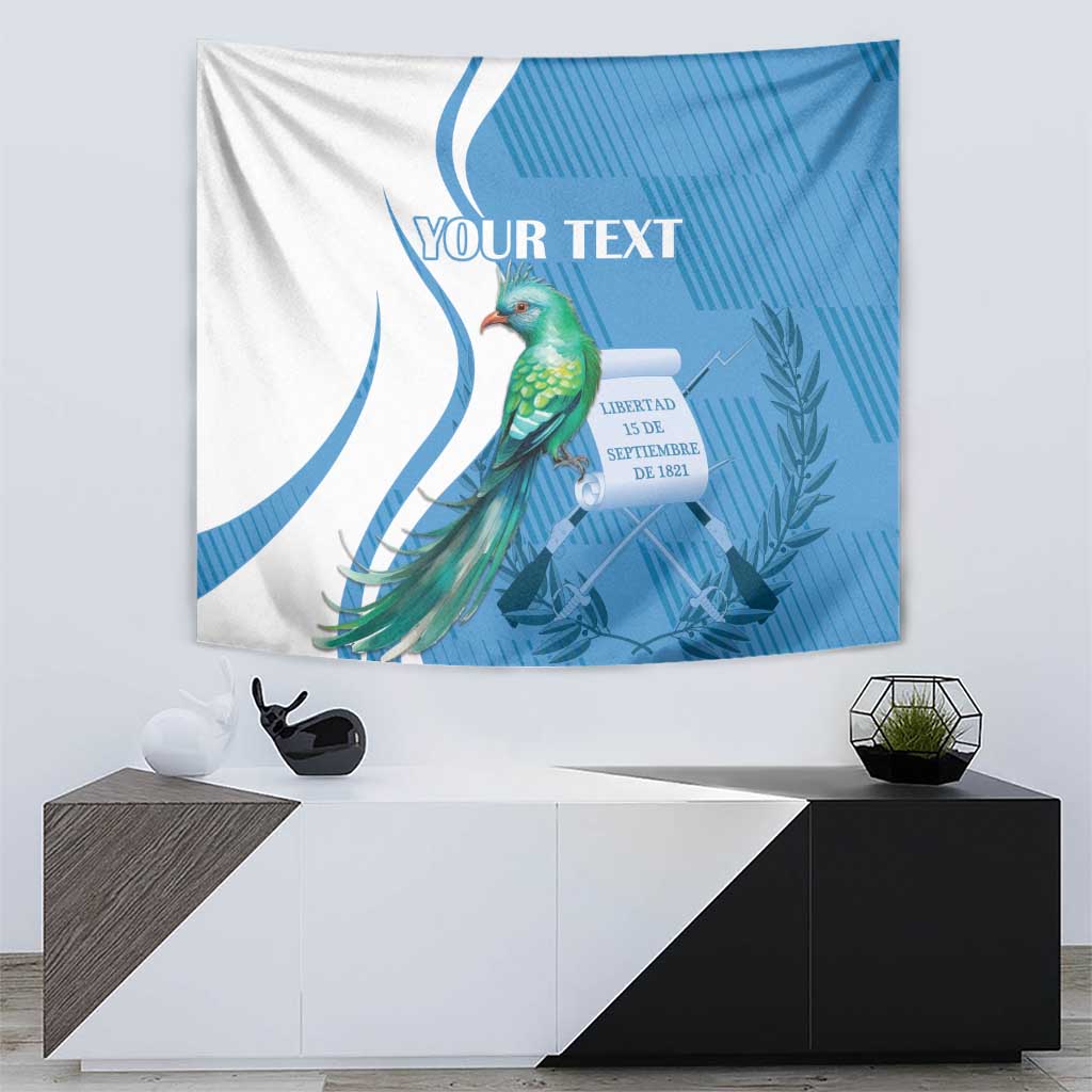 Personalized Guatemala Independence Day Tapestry Since 1821 With Quetzal Bird - Wonder Print Shop