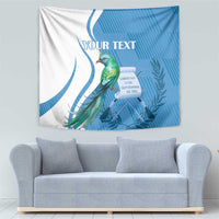Personalized Guatemala Independence Day Tapestry Since 1821 With Quetzal Bird - Wonder Print Shop