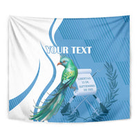 Personalized Guatemala Independence Day Tapestry Since 1821 With Quetzal Bird - Wonder Print Shop