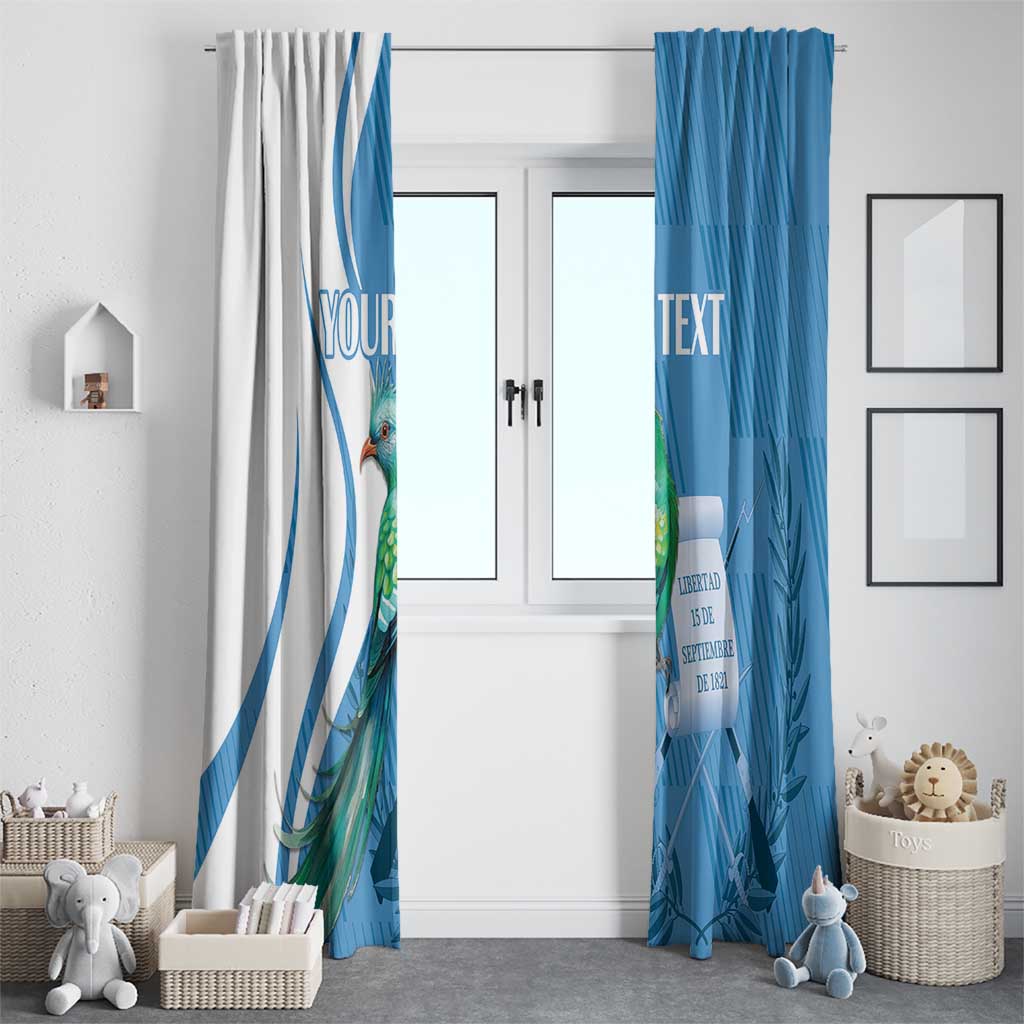 Personalized Guatemala Independence Day Window Curtain Since 1821 With Quetzal Bird - Wonder Print Shop
