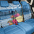 Personalized Guatemala Independence Day Back Car Seat Cover With Tropical Flower - Wonder Print Shop