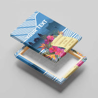 Personalized Guatemala Independence Day Canvas Wall Art With Tropical Flower - Wonder Print Shop