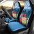 Personalized Guatemala Independence Day Car Seat Cover With Tropical Flower - Wonder Print Shop