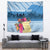 Personalized Guatemala Independence Day Tapestry With Tropical Flower - Wonder Print Shop