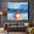 Personalized Guatemala Independence Day Tapestry With Tropical Flower - Wonder Print Shop