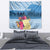 Personalized Guatemala Independence Day Tapestry With Tropical Flower - Wonder Print Shop