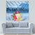 Personalized Guatemala Independence Day Tapestry With Tropical Flower - Wonder Print Shop