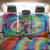Custom Lithuania Basketball Skeleton 1992 Back Car Seat Cover Tie Dye Pattern - Wonder Print Shop
