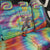 Custom Lithuania Basketball Skeleton 1992 Back Car Seat Cover Tie Dye Pattern - Wonder Print Shop