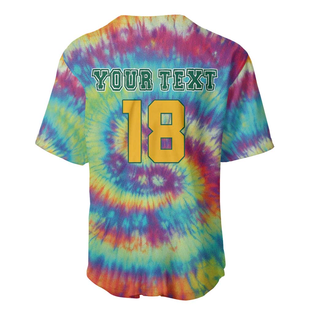 Custom Lithuania Basketball Skeleton 1992 Baseball Jersey Tie Dye Pattern - Wonder Print Shop