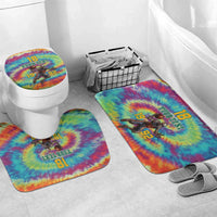 Custom Lithuania Basketball Skeleton 1992 Bathroom Set Tie Dye Pattern - Wonder Print Shop