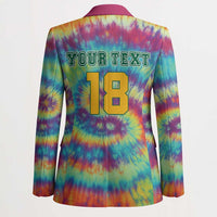Custom Lithuania Basketball Skeleton 1992 Blazer Tie Dye Pattern - Wonder Print Shop