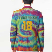 Custom Lithuania Basketball Skeleton 1992 Blazer Tie Dye Pattern - Wonder Print Shop