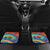 Custom Lithuania Basketball Skeleton 1992 Car Mats Tie Dye Pattern - Wonder Print Shop